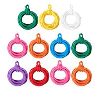 Sirxlevcy 192 Pieces Potholder Loops Weaving Loops Weaving Craft Loops with Multiple Colors for DIY Crafts Supplies