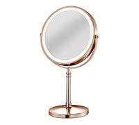 Sirxlevcy 1Set Rechargeable Make Up Mirror Magnification Cosmetic Mirror 2 Side Adjustable with 3 Colors C