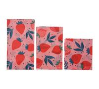 Sirxlevcy 1Set Reusable Beeswax Cloth Wrap Food Fresh Bag Lid Jungle Party Bees Wax Wrap for Sandwich Cheese