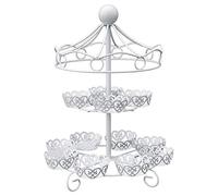 Sirxlevcy 2 Layer-12 Count Carousel Cupcake Stand Holder Display Wedding Cake Cup Display Stand