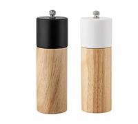 Sirxlevcy 2 Pack Wooden Salt and Pepper Mill Spice Nuts Mills Handheld Seasoning Grinder Bottle Cooking Home Kitchen Tools
