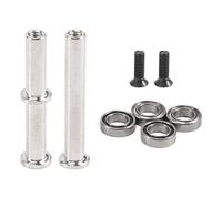 Sirxlevcy 2 Pcs Steering Column with Bearing for 144001 144010 124016 124017 124019 RC Car Upgrade Parts Accessories