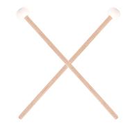 Sirxlevcy 2 Pieces Double Drum Cymbal Gong Mallet Soft Hammer Sticks Mallets Rods Felt Hammer 385mm