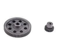 Sirxlevcy 2Pcs (21T+64T) 11184 & 11181 Differential Metal Main Gear 64T Motor Gear 21T