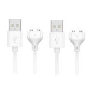Sirxlevcy 2PCS Magnetic USB DC Charger Cable, 0.8m Charging Cord for Massager, Electric Toothbrushes,Kids Watche, Cleanser