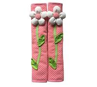 Sirxlevcy 2PCS Pastoral Flower Polka Dot Door/Refrigerator Handle Cover Fridge Door Handle Gloves Home Decor Kitchen Accessories Pink