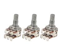 Sirxlevcy 3 Pcs Double Balance Stacked Knurled Stalk Guitar Volume Tone Control Pots Potentiometer Switch MN25K