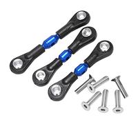 Sirxlevcy 3Pcs Metal Steering Tie Rod Link Rod for TT02 TT02T 1/10 RC Car Parts Accessories,Blue