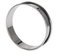 Sirxlevcy 4 Inch Muffin Rings Crumpet Rings, Set of 10 Stainless Steel Muffin Rings Molds Double Rolled Tart Rings Round Tart Ring