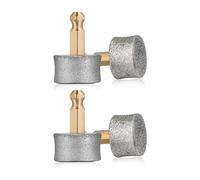 Sirxlevcy 4 PCS Dog Nail Grinder Replacement Heads Gray 21x13mm Compatible for, Diamond Tips Drill Bit Pet Nail Spare Wheels Trimmers