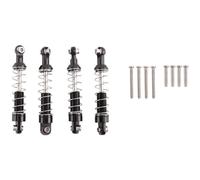 Sirxlevcy 4 Pcs Metal Damper for C14 C24 C34 MN D90 D91 D96 D99 D99S MN90 MN99S RC Car Upgrade Parts,Black