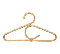 Sirxlevcy 4Pcs Rattan Clothes Hanger Nordic Style Kids Garments Organizer Rack Children Hanger Kids Room Decor Hangers for Clothes