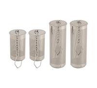Sirxlevcy 4PCS Tea Infusers for Loose Tea,Tea Filter with Lid,Stainless Steel Tea Strainer with Chain Hook,Large Tea Strainer Ball Easy to Use