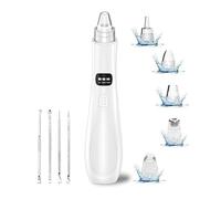 Sirxlevcy 5 Suction Power,4 Probes USB Rechargeable Blackhead Vacuum Kit- Pore Cleaner Plastic