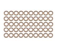 Sirxlevcy 50 Pack Curtain Grommet, Inner Diameter 43mm Curtain Eyelet Rings Nanoscale Low Noise Roman Ring (Coffee)
