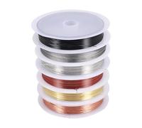 Sirxlevcy 6 Pack Jewelry Beading Wire for Jewelry Making Supplies and Craft (24 Gauge)