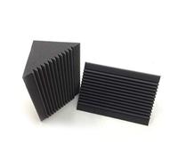 Sirxlevcy 6 PCS Acoustic Foam Charcoal/Black Trap Sound Absorption Studio Soundproofing Corner Wall 12 x 12 x 24 cm