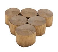 Sirxlevcy 6 Rolls Gold Crepe Paper Streamers for Birthday Party Wedding Festival Party Decorations