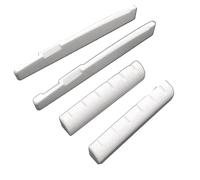 Sirxlevcy 6 String Acoustic Guitar Bone Bridge Saddle Guitar Saddle 72mm and Nut 43mm Bone Nut Top Folk Pillow Folk Bottom Pillow