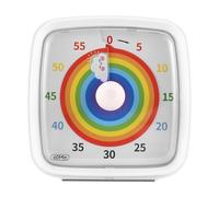 Sirxlevcy 60-Minute Visual Timer with Night Light, Countdown Timer,Pomodoro Timer with Rainbow Pattern for Kids and Adults Easy Install Easy to Use White