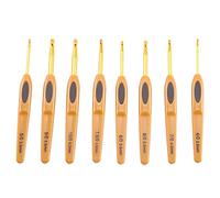 Sirxlevcy 8Pcs Handmade Crochet Hook Set Stitches Sewing Tool Home Knitting Needles Aluminum Alloy DIY Portable