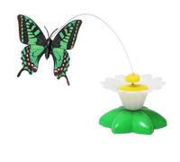 Sirxlevcy A-Pet Toy Rotating Electric Flying Colorful Interactive Intelligence Training Rotating Funny Toys Easy Install