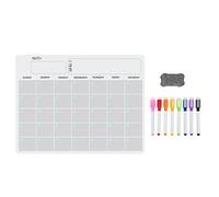 Sirxlevcy A3 Magnetic Whiteboard Dry Erase Calendar Set Whiteboard Weekly Planner for Refrigerator Fridge Kitchen Home 17X12 inch