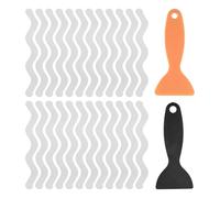 Sirxlevcy Bath Grip Stickers 24 Pcs Anti-Slip Strips for Shower with 2 Pcs Scraper Non Slip Strips Pad Bathtub Flooring Tape Mat