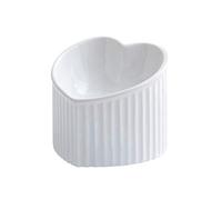 Sirxlevcy Ceramic Raised Cat-Bowls,Tilted Elevated Food or Water Bowls,Stress Free,Backflow Prevention,Dishwasher Microwave Safe Easy to Use B