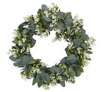 Sirxlevcy Faux Boxwood Wreath 12.9Inch Artificial Wreath for Front Door Hanging Wall Window Wedding Party Decoration