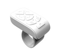 Sirxlevcy Fingertip Wireless Bluetooth Remote Control Ring Fingertip Remote Control Ring Page Turner Rolling Ring Page Turner for Phones Tablets Cameras B