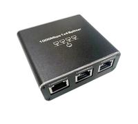 Sirxlevcy Gigabit Ethernet Splitter 1 in 4 Out 1000Mbps Internet Cable Splitter 1 to 4 RJ45 Network Splitter for Cat5/6/7 Easy Install Easy to Use