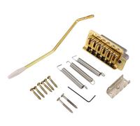 Sirxlevcy Gold Guitar Tremolo Bridge Arm Springs with Boat Jack Socket Set for Electric Guitar Parts Accessories