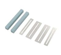 Sirxlevcy Guitar Cleaning Tool 2 Set Guitar Fingerboard Polish Guitar Fret File Guards Guitar Grinding Stone Fretboard Fret Protector for Guitar Luthier Tool(Green)
