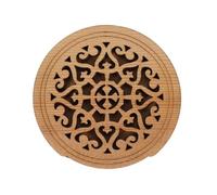 Sirxlevcy Guitar Wooden Soundhole Sound Hole Cover Block Feedback Buffer Wood for EQ Acoustic Folk Guitars,Style 1