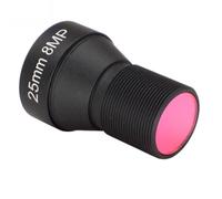 Sirxlevcy HD 4K 8MP CCTV Lens 25MM Mount Low Distortion Aperture F1.6 Format 1/1.8inch with 650nm IR Filter for Action Camera