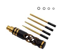 Sirxlevcy Hexagonal Head Screwdriver Hexagonal Screwdriver Tool Set for Rc Car Crawler Helicopter 1.5 2.0 2.5 3.0mm Easy Install Easy to Use Black+Gold