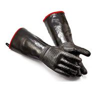 Sirxlevcy High Heat Gloves Griller Insulated Cooking Gloves for Barbecue/Grill/Smoker/Oven Mitt/Baking, Waterproof 17Inch Long Sleeve