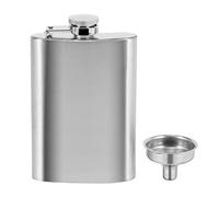 Sirxlevcy Hip Flask with Funnel, 4 Oz Stainless Steel Whiskey Flask 100% Leak Proof, Portable Pocket Hip Flask for Liquor for Men