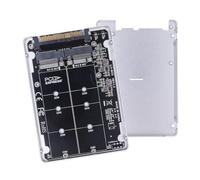 Sirxlevcy M.2 SSD to U.2 Adapter Card M.2 NVMe NGFF SSD to PCI-E U.2 SFF-8639 PC-E3.0X4 M2 Adapter Converter for 2230/2260/2280 2 in 1 M.2 NVMe SATA-Bus NGFF SSD to PCI-E U.2 SFF-8639 PCIe M2 Adapter