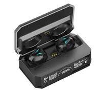 Sirxlevcy M98 Wireless Bluetooth Headphone Stereo Earbuds Fones Choice In-Ear Digital Display Breathing Lights Headset B