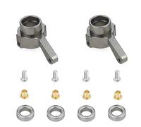 Sirxlevcy Metal Steering Cup Turn Cup Kit for C14 C24 C34 C44 B14 B1 B16 B24 B36 MN D90 D91 MN99S RC Car Parts,Titanium