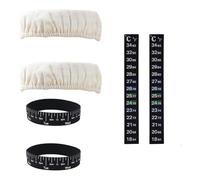 Sirxlevcy Parts Accessories Set for Sourdough Jar Kits with Fabric Cover, Temperature Gauge, and Date Bands