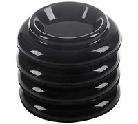 Sirxlevcy Piano Caster Cups 4Pcs Palstic Upright Piano Leg Cups Foot Pads Set Upright Piano Accessories(Black)