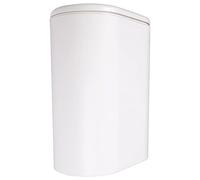 Sirxlevcy Plastic Narrow Type Kitchen Trash Can Toilet Type Waste Bin Dustbin Bathroom Trash Bin Basket Garbage Bucket White