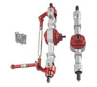 Sirxlevcy RC Car Front & Rear Complete Axle for MN D90 D91 D96 D99S MN90 MN96 MN99 MN99S 1/12 RC Car Upgrade Parts,Silver