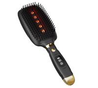 Sirxlevcy Red Light Hair Growth Comb, EMS Micro-Current, Infrared Therapy, Scalp Massage Hairbrush with Vibrations Feature Black