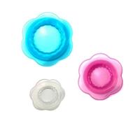 Sirxlevcy Reusable Silicone Food Storage Cover, Multi-Color Stretch Sealing Cover, 3-Piece Set are Suitable.