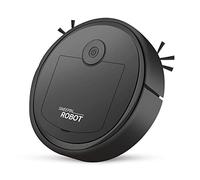 Sirxlevcy Robotic Vacuum Intelligent Low Noise Floor Sweeper Dust Catcher Carpet Cleaner,Black