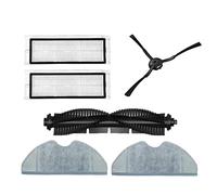 Sirxlevcy Roll Brush Side Brush HEPA Filter Mop Cloth Rag for Qihoo 360 S7 Pro Robotic Vacuum Cleaner Spare Parts Accessories